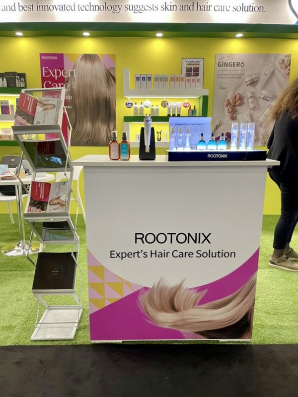 ROOTONIX shop at 2023 Bologna Cosmoprof
